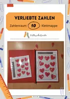 Vorschau - Spiele - MATERIALPAKET Verliebte Zahlen Klettmappen, ZR 10, ZR 100 - Seite 1