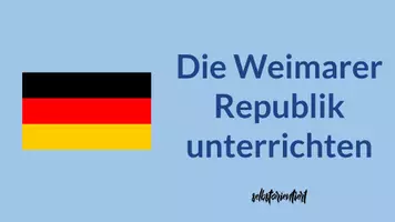 Vorschau - Stundenentwürfe - Unterrichtsmaterial: Weimarer Republik im Unterricht - Stundenentwürfe - Deckblatt