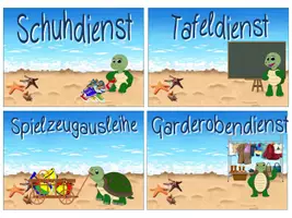 Vorschau - Präsentationen/Tafelbilder - Klassendienste Schildkröte Schildkrötenklasse #Klassentier - Seite 3