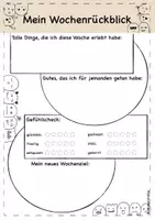 Vorschau - Arbeitsblätter - Wochenreflexion / Wochenrückblick - Seite 3