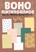 Vorschau - selbst erstellte Cliparts/Grafiken - BOHO Hintergründe für die Materialgestaltung ☀️ - Deckblatt