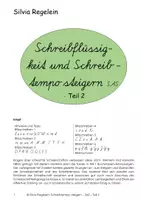 Vorschau - Arbeitsblätter - Schreibflüssigkeit und Schreibtempo steigern - SAS - Teil 2 - Deckblatt