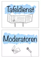 Vorschau - Poster - Klassendienste Sketchnote-Wandschilder mit Namensschildern - Seite 1