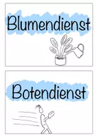 Vorschau - Poster - Klassendienste Sketchnote-Wandschilder mit Namensschildern - Seite 2