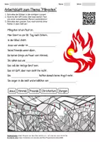 Vorschau - Arbeitsblätter - Arbeitsblatt "Pfingsten" + Onlineübung & MP3 + Mindmap + Infografik - Deckblatt