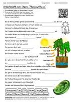 Vorschau - Arbeitsblätter - Lernplakat + Arbeitsblatt "Photosynthese" + Onlineübung & MP3 + Mindmap + Infografik - Seite 1