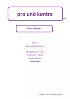 Vorschau - Arbeitsblätter - DaZ B1 Pro und Kontra/ Smartphone - Deckblatt