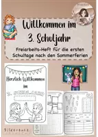 Vorschau - Arbeitsblätter - Willkommens-Heft zum Schulstart in Klasse 3 - Deckblatt