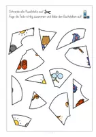 Vorschau - Arbeitsblätter - S, Puzzle, Anlaut, Anfangsunterricht, Buchstabe S - Seite 1