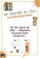 Vorschau - Arbeitsblätter - UR4 Von Aphrodite bis Zeus: Das antike Griechenland - 10. Stunde: Auf den Spuren der Götter (Kollaboratives Recherche-Poster (Steckbriefe)) - Seite 1
