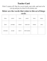 Vorschau - Spiele - Alkenes Bingo - Great for Review and Cover Lessons - Seite 2
