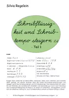 Vorschau - Arbeitsblätter - Schreibflüssigkeit und Schreibtempo steigern LA Teil 1 - Deckblatt
