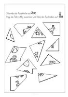 Vorschau - Mal- und Bastelvorlagen - E, Puzzle, Anlaut, Anfangsunterricht, Buchstabe E - Seite 2