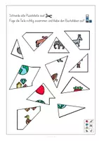 Vorschau - Mal- und Bastelvorlagen - E, Puzzle, Anlaut, Anfangsunterricht, Buchstabe E - Seite 3
