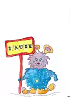 Vorschau - Arbeitsblätter - Ein kleine Pause einlegen! Sich Zeit und Ruhe gönnen... - Deckblatt