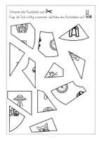 Vorschau - Arbeitsblätter - U, Puzzle, Anlaut, Anfangsunterricht, Buchstabe U - Seite 2