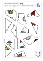 Vorschau - Arbeitsblätter - U, Puzzle, Anlaut, Anfangsunterricht, Buchstabe U - Seite 3