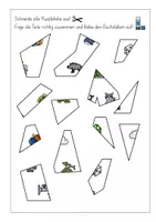 Vorschau - Arbeitsblätter - W, Puzzle, Anlaut, Anfangsunterricht, Buchstabe W - Seite 1