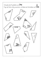 Vorschau - Arbeitsblätter - W, Puzzle, Anlaut, Anfangsunterricht, Buchstabe W - Seite 2