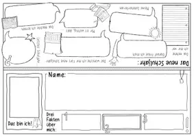Vorschau - Arbeitsblätter - Namensschilder / Name Tags - Schuljahresanfang Paket (D/E) - Seite 2
