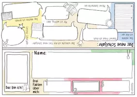 Vorschau - Arbeitsblätter - Namensschilder / Name Tags - Schuljahresanfang Paket (D/E) - Seite 3