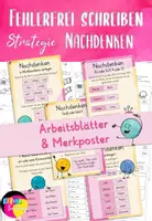 Vorschau - Unterrichtsreihen - Fehlerfrei schreiben- Rechtschreibstrategie "Nachdenken" - Deckblatt