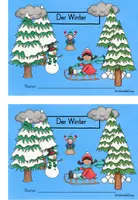 Vorschau - Unterrichtsreihen - Winter Jahreszeiten Heft - Arbeitsheft - Seite 1