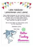 Vista previa - Manualidades / Dibujos para colorear - Materialpaket Schulanfang - Haiklasse Grundschule Schulanfang Back to school Deutsch ! Alemán - página 1