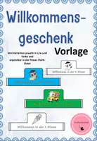 Vorschau - Mal- und Bastelvorlagen - Willkommensgeschenk Einschulung/ Schuljahresbeginn - Deckblatt