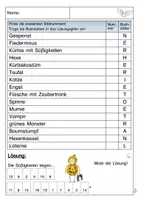 Vorschau - Arbeitsblätter - Lesespaziergang Halloween - Seite 2