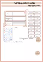 Vista previa - Hojas de trabajo - MONTESSORI LECTOESCRITURA - Portada