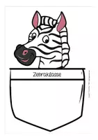 Vorschau - Anderer Materialtyp - Namensschild Zebraklasse - für den 1. Schultag / Schulanfang - Seite 1
