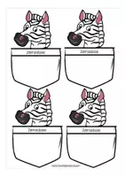 Vorschau - Anderer Materialtyp - Namensschild Zebraklasse - für den 1. Schultag / Schulanfang - Seite 2