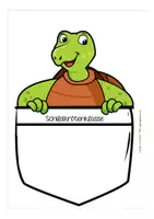 Vorschau - Anderer Materialtyp - Aufkleber Namensschild Klassentier Schildkröte Schildkrötenklasse Schulanfang - Seite 1