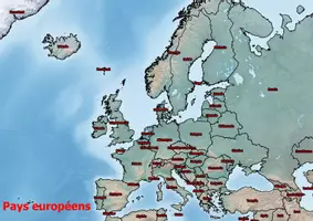 Aperçu - Affichage - États européens - Carte de l'Europe - Page de couverture
