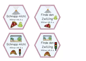 Vorschau - Spiele - Finde den Zwilling | Laute | Vokale | Wachsendes Materialpaket - Seite 2