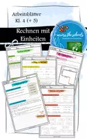 Vorschau - Arbeitsblätter - Rechnen mit Einheiten: Arbeitsblätter - Deckblatt
