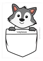 Vorschau - Anderer Materialtyp - Aufkleber Namensschild Wolfklasse Klassentier Wolf Einschulung - Seite 1