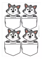 Vorschau - Anderer Materialtyp - Aufkleber Namensschild Wolfklasse Klassentier Wolf Einschulung - Seite 2