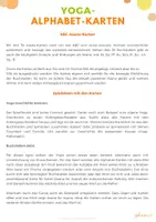 Vorschau - Spiele - 36 Yoga Karten zum ABC: Bewegungs-Alphabet inkl. Spielideen - Seite 1