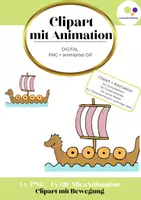 Vorschau - Präsentationen/Tafelbilder - Clipart mit Animation Wikingerschiff GIF + PNG - Deckblatt