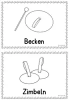 Vorschau - Poster - Orffinstrumente - Bildkarten schwarz-weiß - Seite 2