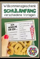Vorschau - Mal- und Bastelvorlagen - Willkommensgruß / Willkommensgeschenk für den Schulanfang - ABC - Deckblatt