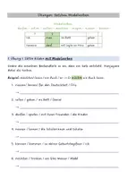 Vorschau - Arbeitsblätter - Daz Sätze bilden - Modalverben A1 - IFK - Deckblatt