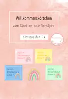 Vorschau - Mal- und Bastelvorlagen - Materialpaket - Herzlich Willkommen zum Schulstart - Seite 1