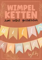 Vorschau - selbst erstellte Cliparts/Grafiken - BOHO Wimpelkette „Willkommen“ (editierbar) - Deckblatt