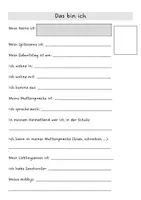 Vorschau - Spiele - Schuljahresanfang_Das bin ich Steckbrief (beide Varianten: IFK-DAZ und reguläre Klassen) - Deckblatt