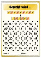 Vorschau - Spiele - Einmaleinsspiel / Spiel Vielfache und Teiler Käsekästchen - Seite 3