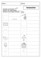 Vorschau - Arbeitsblätter - Herbst - Erste Wörter lesen und schreiben - Seite 3
