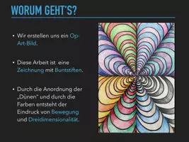 Vorschau - Stundenentwürfe - KUNST Schritt für Schritt: Op-Art Dünen (Buntstiftzeichnung) - Seite 2